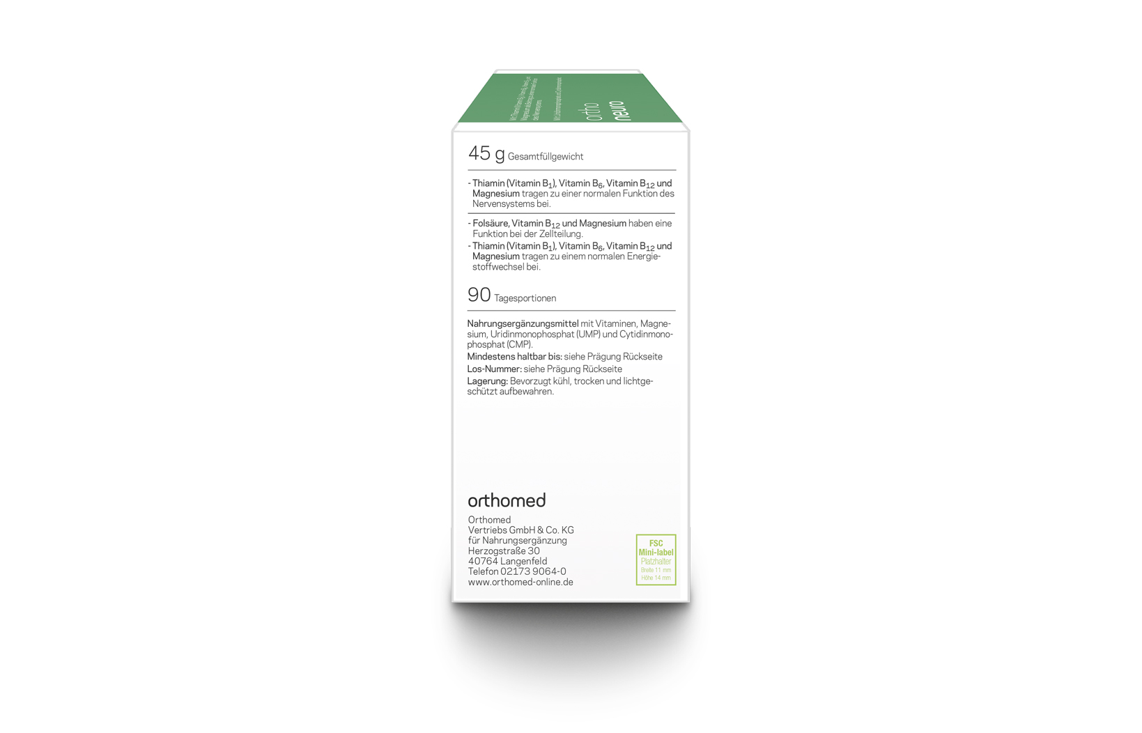 Orthoneuro 90 Tagesportionen
