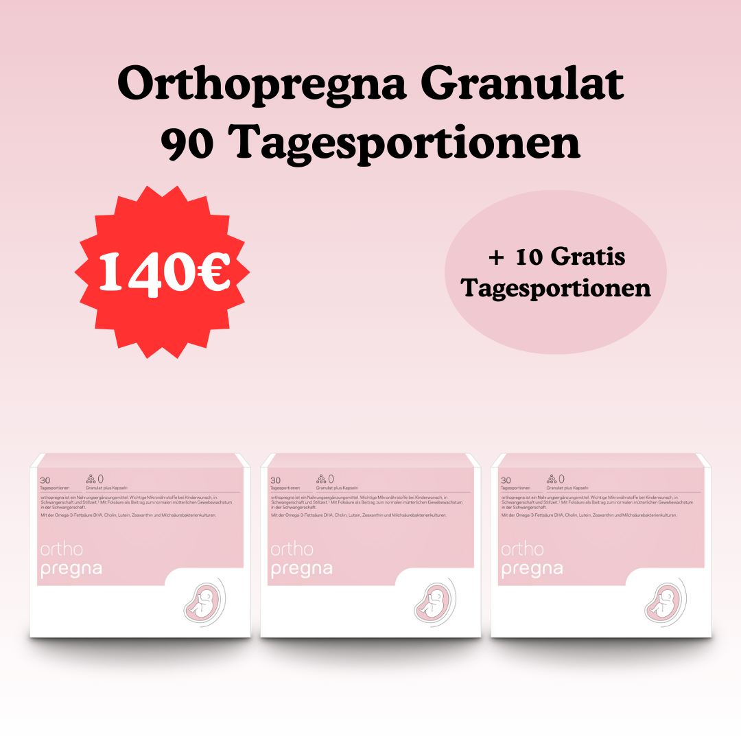 Orthopregna Granulat 90 Tagesportionen + 10 Gratis Tagesportionen