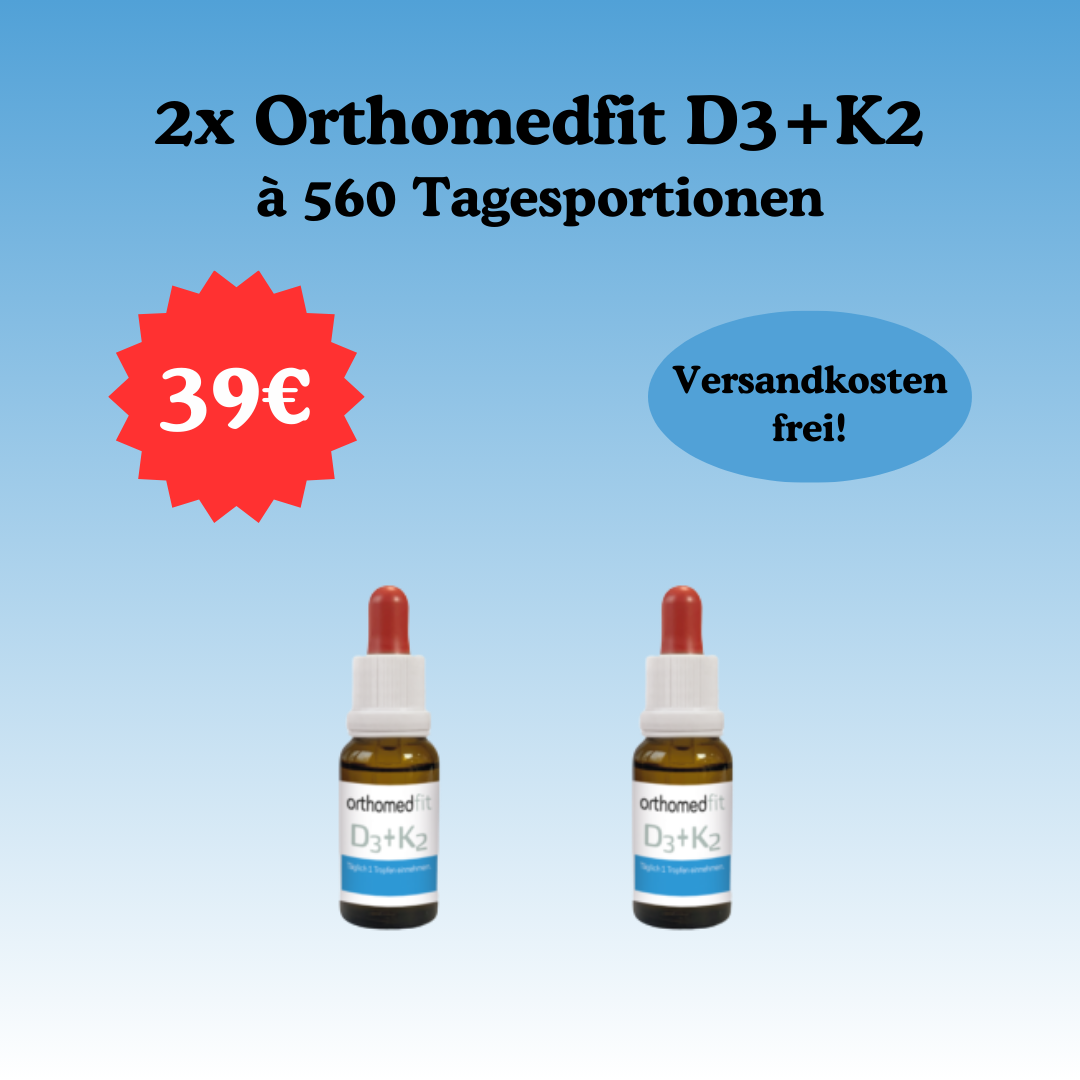 2x Orthomedfit D₃ + K₂ à 560 Tagesportionen