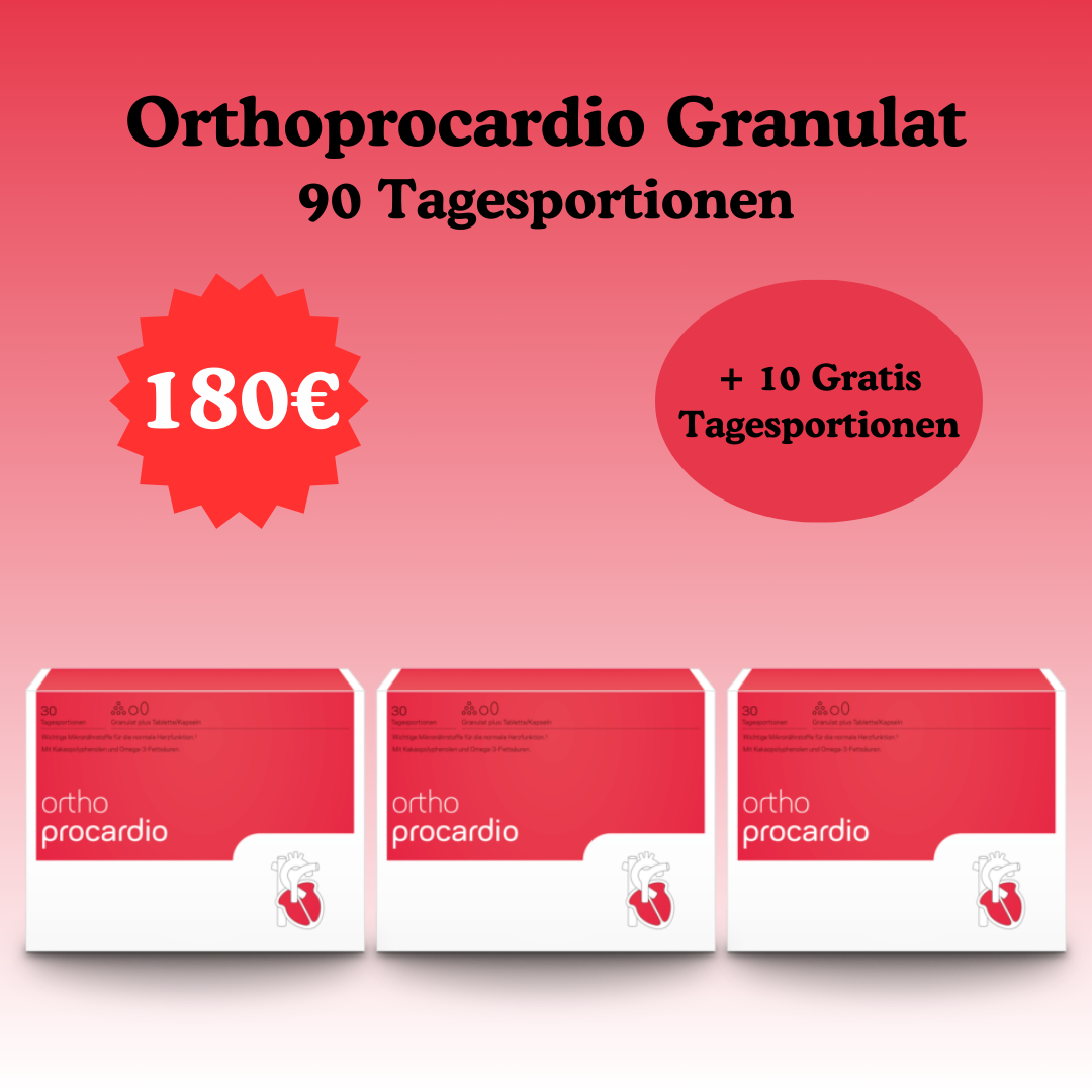Orthoprocardio Granulat 90 Tagesportionen + 10 Gratis Tagesportionen